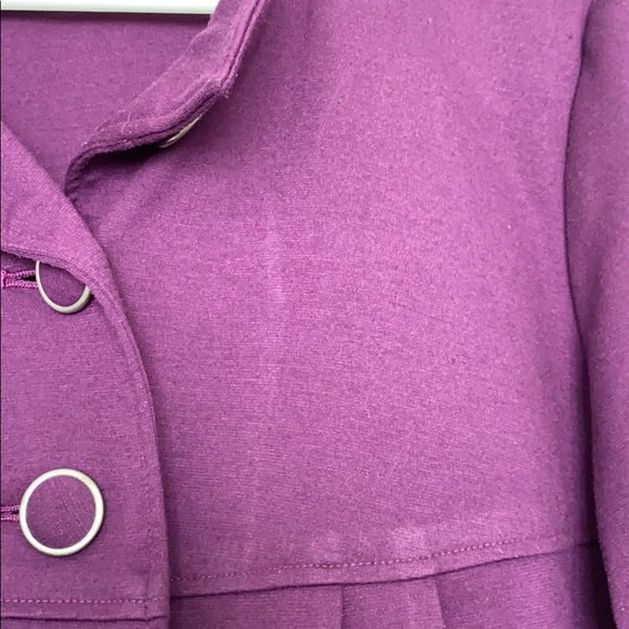 Purple jacket with felt buttons | Large - Picture 4 of 4
